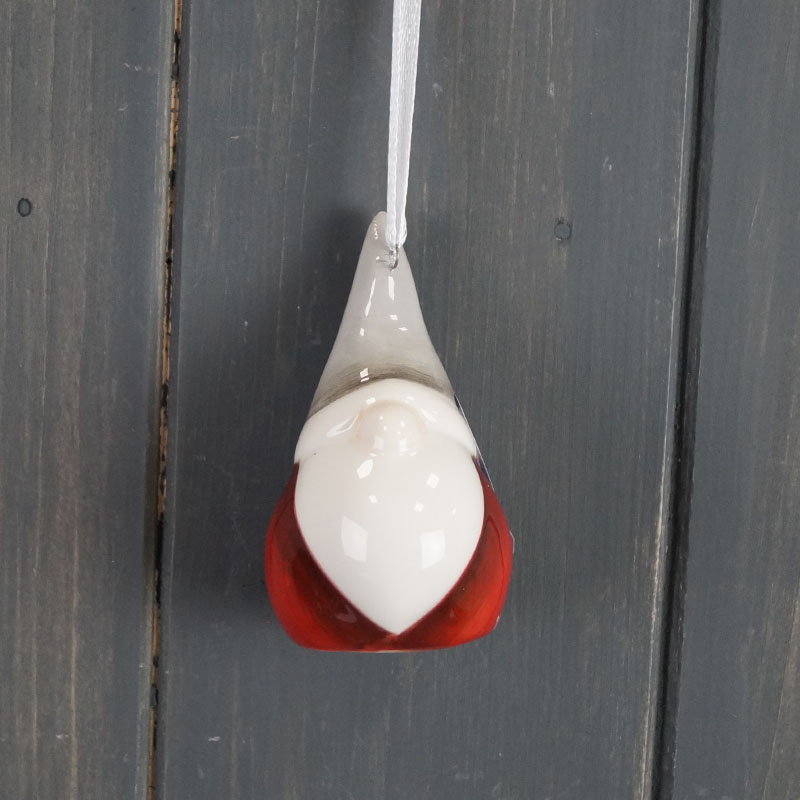 Hanging Grey Hat,Red Ceramic Gonk (7cm) detail page